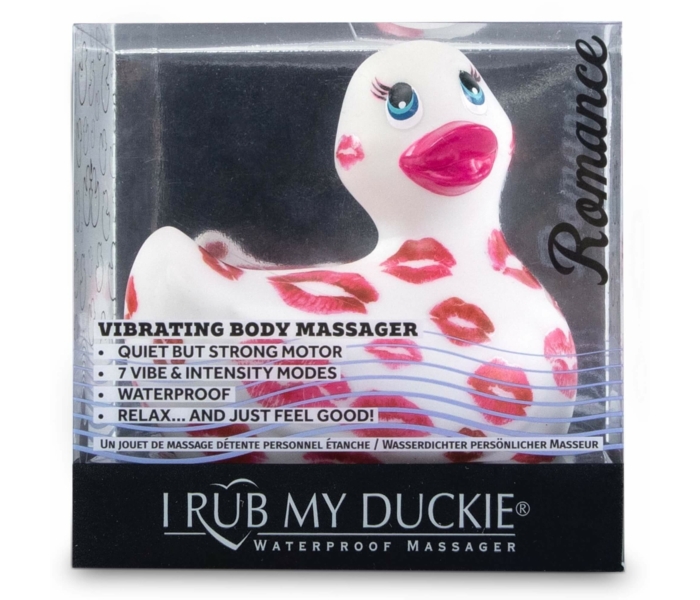 My Duckie Romance 2.0 - csókos kacsa vízálló csiklóvibrátor (fehér-pink) - 5