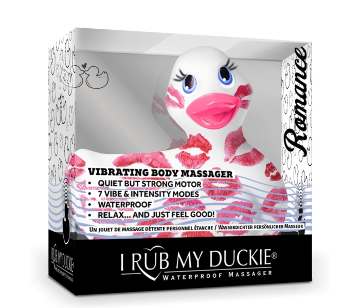 My Duckie Romance 2.0 - csókos kacsa vízálló csiklóvibrátor (fehér-pink) - 6