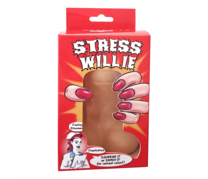 Stress Willie - stresszoldó labda - fütyi (natúr) - 2