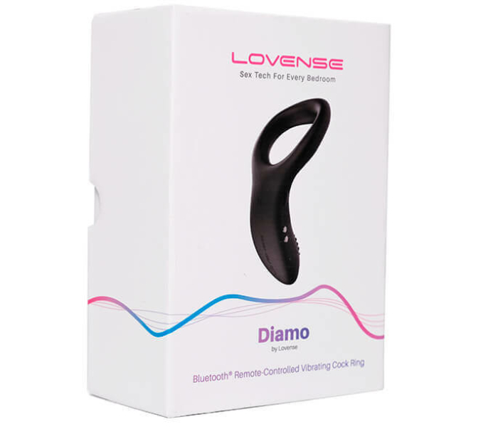 LOVENSE Diamo - okos, akkus vibrációs péniszgyűrű (fekete) - 4