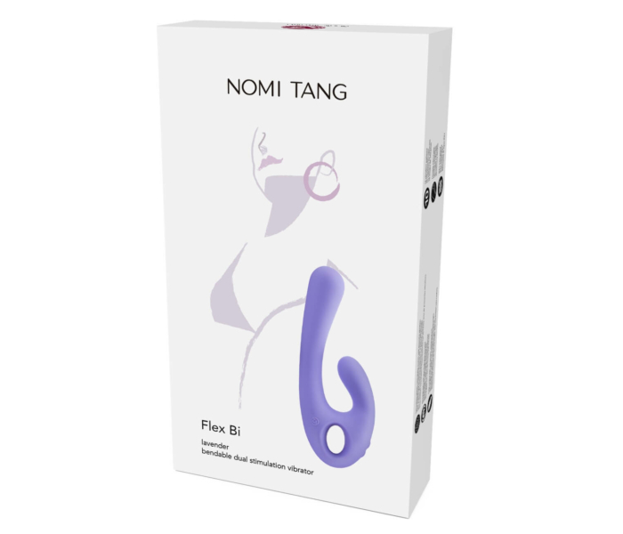Nomi Tang Flex Bi - akkus, csiklókaros vibrátor (lila) - 5