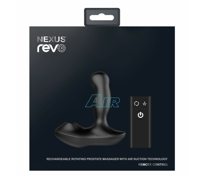 Nexus Revo Air - akkus, rádiós anál vibrátor léghullámos izgatóval (fekete) - 8