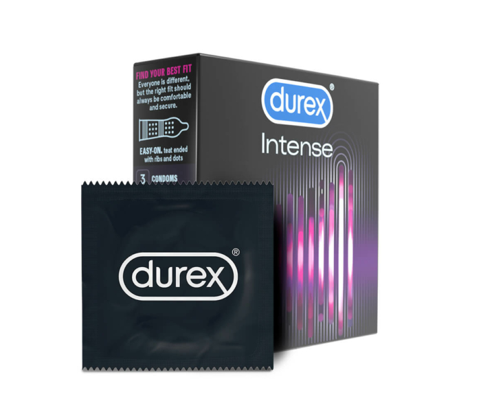 Durex Intense - bordázott és pontozott óvszer(3db) -