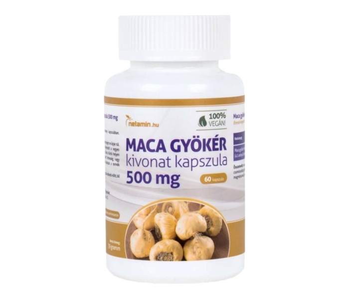 Netamin Maca 500 mg - étrend-kiegészítő kapszula (60db)