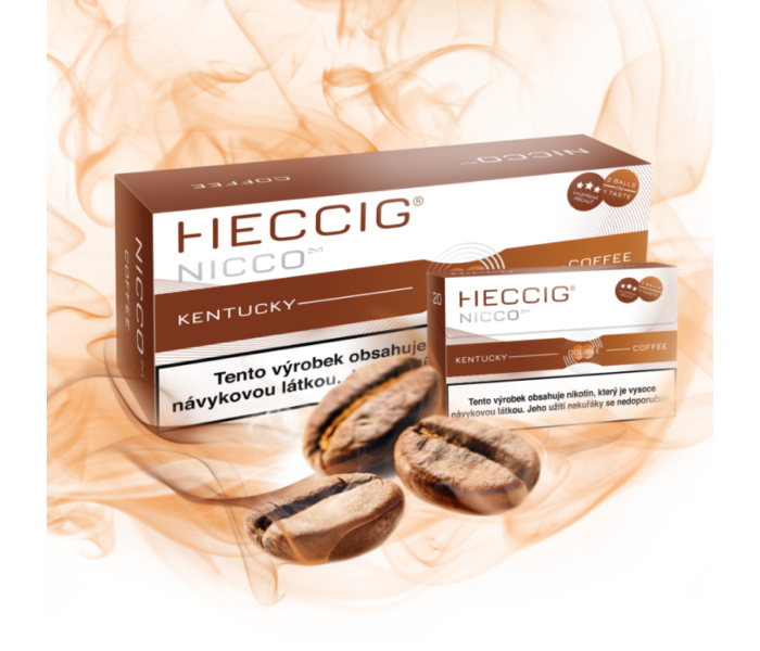 Heccig Nicco Kentucky Kávé nikotinos hevítőrúd mentollal - doboz
