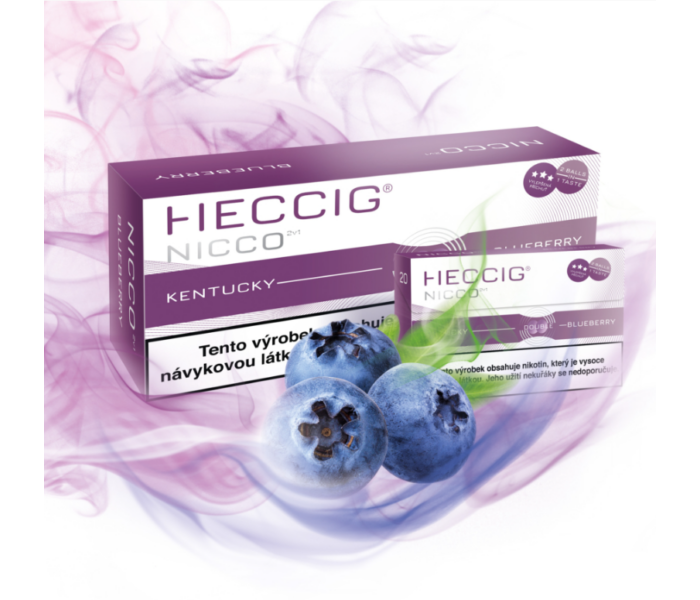 Heccig Nicco Kentucky Áfonya nikotinos hevítőrúd mentollal - doboz